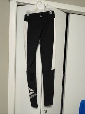 Reebok Black & White Athletic Leggings